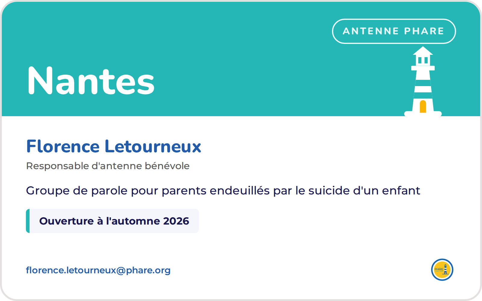 Antenne PHARE de Nantes — Florence Letourneux