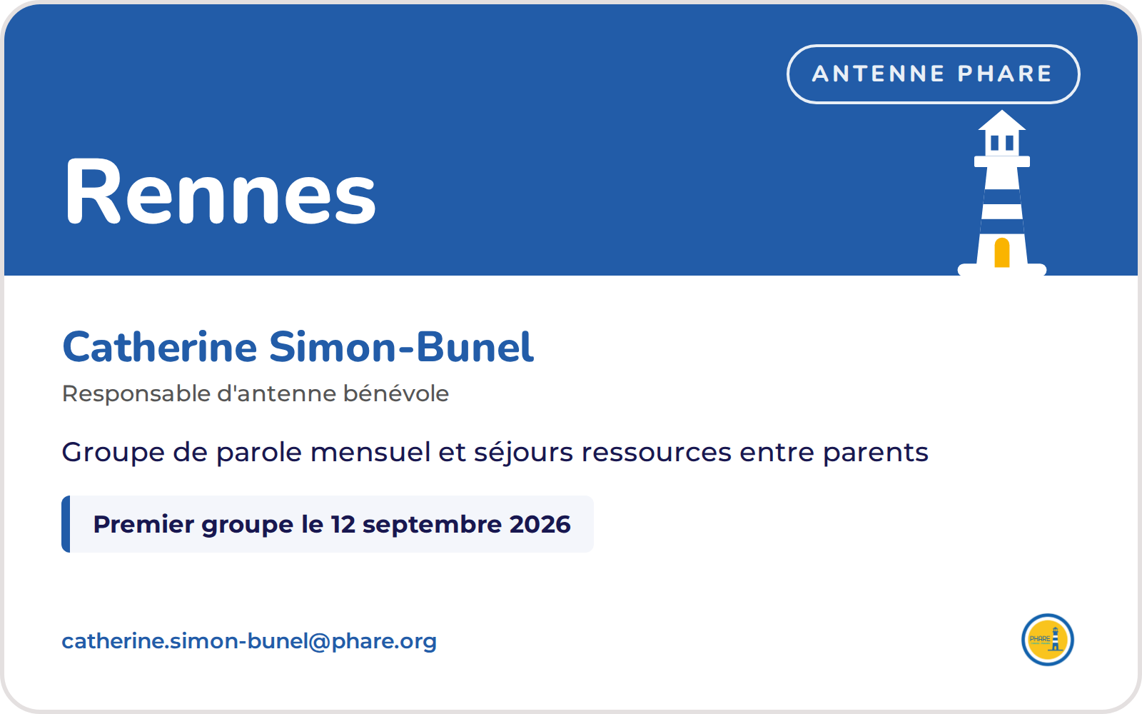 Antenne PHARE de Rennes — Catherine Simon-Bunel